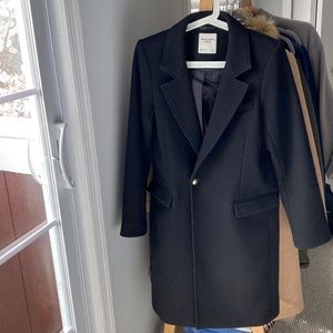 Tailored Wool-Blend Dad Coat